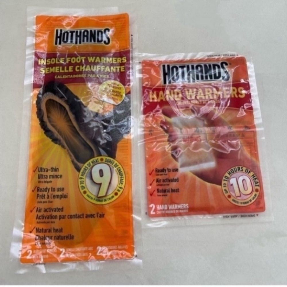 New Set of 2 Hot Hands and  2 Foot Warmers up to 9 hours
